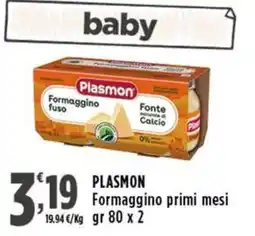Rossotono Carrefour Plasmon Formaggino primi mesi offerta
