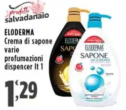 Rossotono Carrefour ELODERMA Crema di sapone offerta