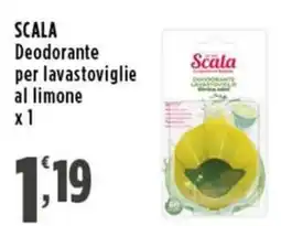 Rossotono Carrefour Scala Deodorante per lavastoviglie al limone offerta