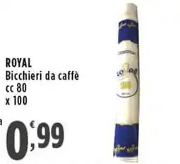Rossotono Carrefour Royal Bicchieri da caffè offerta