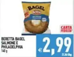 Supermercati Agorà BERETTA BAGEL SALMONE E PHILADELPHIA offerta