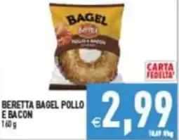 Supermercati Agorà BERETTA BAGEL POLLO E BACON offerta