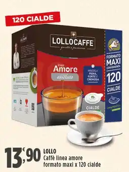 Rossotono Carrefour Lollocaffe linea amore offerta