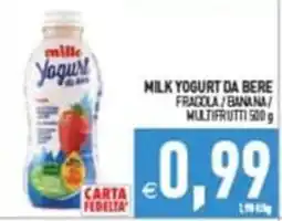 Supermercati Agorà milk Yogurt da bere offerta