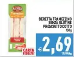 Supermercati Agorà Beretta Tramezzino Senza Glutine Prosciutto Cotto offerta