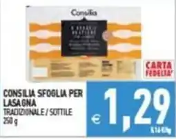 Supermercati Agorà Consilia Sfoglia per Lasagna Tradizionale / Sottile offerta