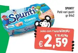 Rossotono Carrefour Spunti' Paté vari gusti offerta