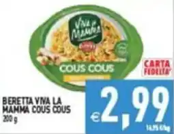 Supermercati Agorà Beretta Viva la Mamma Cous Cous offerta