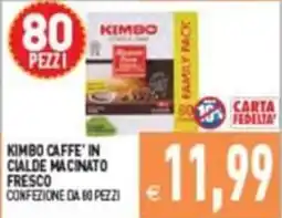 Supermercati Agorà KIMBO CAFFE' IN CIALDE MACINATO FRESCO offerta