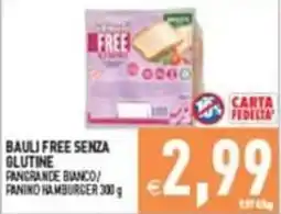 Supermercati Agorà BAULI FREE SENZA GLUTINE PANGRANDE BIANCO / PANIKO HAMBURGER offerta