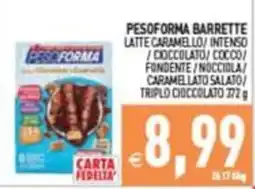 Supermercati Agorà PESOFORMA BARRETTE offerta
