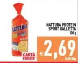 Supermercati Agorà NATTURA PROTEIN SPORT GALLETTA offerta