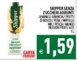 Supermercati Agorà Skipper senza zuccheri aggiunti offerta