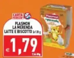 Supermercati Agorà Plasmon La Merenda Latte e Biscotto offerta