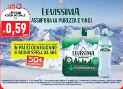 Supermercati Agorà Acqua Naturale Levissima offerta