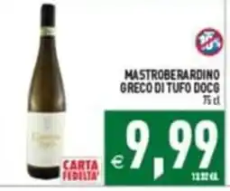 Supermercati Agorà Mastroberardino Greco di Tufo DOCG offerta