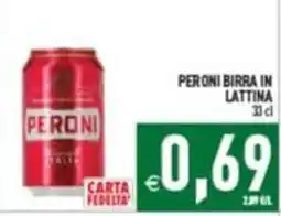 Supermercati Agorà Peroni birra in lattina offerta