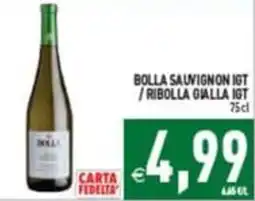 Supermercati Agorà Bolla Sauvignon IGT / Ribolla Gialla IGT offerta