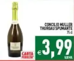 Supermercati Agorà Concilio Muller Thurgau Spumante offerta