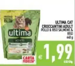 Supermercati Agorà ultima CAT CROCCANTINI ADULT POLLO & RISO SALMONE & RISO offerta
