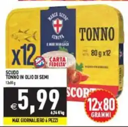 Supermercati Agorà Scudo Tonno in Olio di Semi offerta