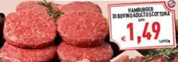 Supermercati Agorà Hamburger di bovino adulto scottona offerta