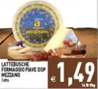 Supermercati Agorà Lattebusche formaggio piave dop mezzano offerta