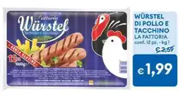 MD Discount Würstel di pollo e tacchino la Fattoria offerta