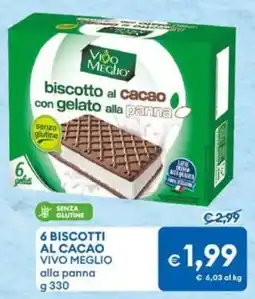 MD Discount 6 biscotti al cacao vivo meglio offerta