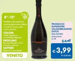 MD Discount Prosecco superiore valdobbiadene docg Galadino offerta