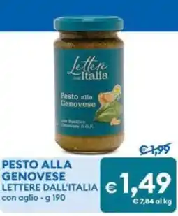 MD Discount Pesto alla genovese lettere dall'italia offerta