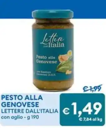 MD Discount Pesto alla genovese lettere dall'italia offerta