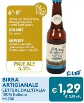 MD Discount Birra artigianale lettere dall'italia offerta