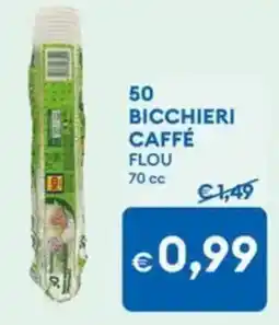 MD Discount 50 bicchieri caffé Flou offerta