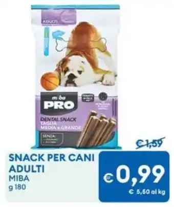 MD Discount Snack per cani adulti Miba offerta