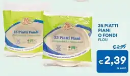 MD Discount 25 piatti piani o fondi Flou offerta