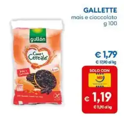MD Discount gullón Gallette mais e cioccolato offerta
