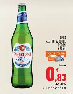Conad Birra nastro azzurro Peroni offerta