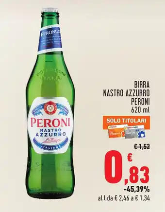 Birra nastro azzurro Peroni