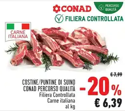 Conad Costine/puntine di suino conad percorso qualità offerta