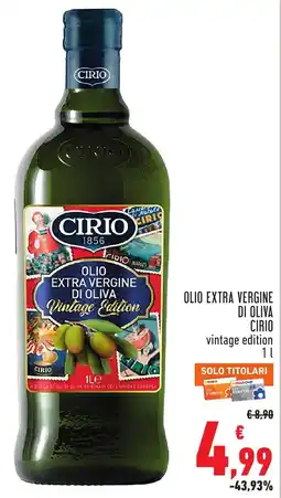 Conad Olio extra vergine di oliva Cirio offerta