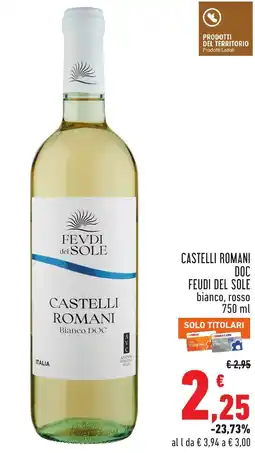 Conad Castelli romani doc feudi del sole offerta