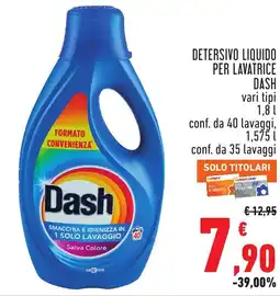 Conad Detersivo liquido per lavatrice Dash offerta