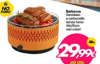 Barbecue Ventilato a carbonella senza fumo