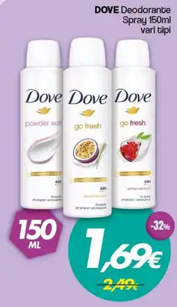 Franzy's Dove Deodorante Spray offerta