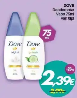 Franzy's Dove Deodorante Vapo offerta