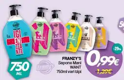 Franzy's Franzy's Sapone Mani WANT offerta