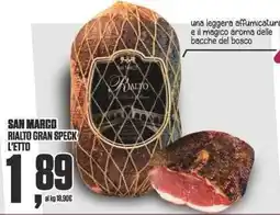 Coop SAN MARCO RIALTO GRAN SPECK offerta