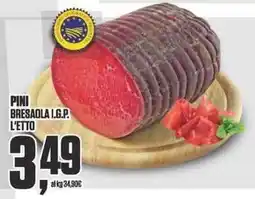 Coop PINI BRESAOLA I.G.P. offerta