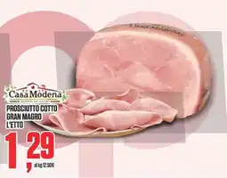 Coop Prosciutto Cotto Gran Magro Casa Modena offerta